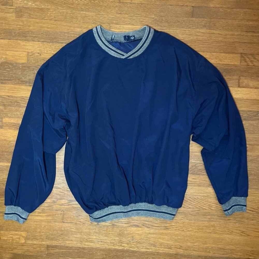 Vintage Vantage Mens Pullover Windbreaker Sweater